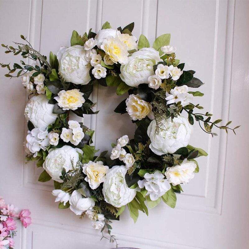 Peony Hydrangea Wreath