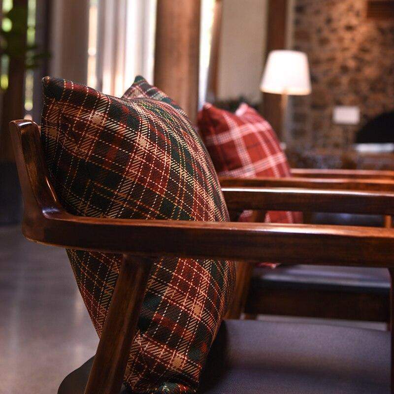 Plaid American Check Pillow Case