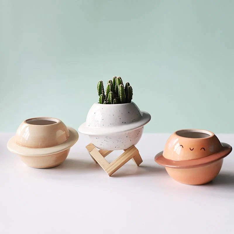 Planet Ceramic Pot