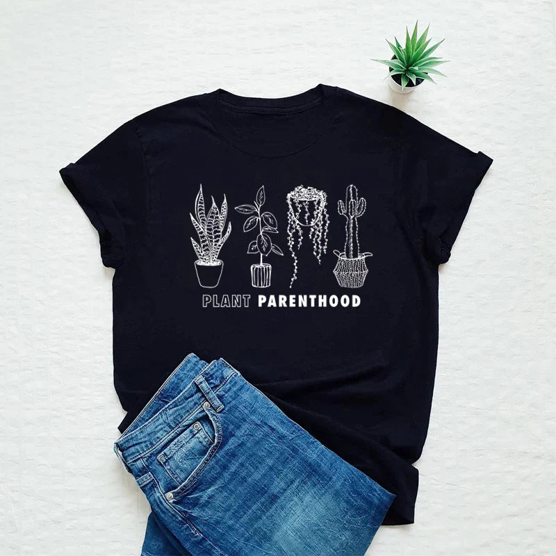 Plant Parenthood Black Tee Graphic Tee