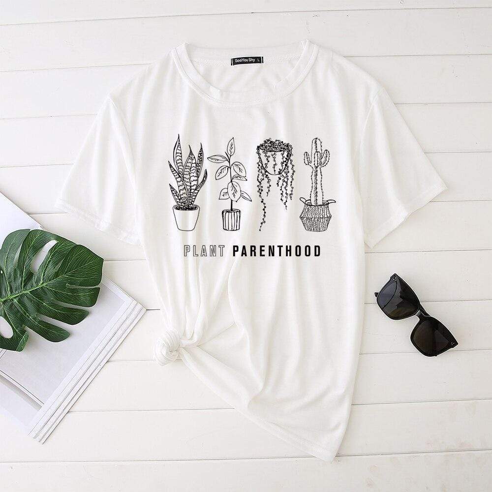 Plant Parenthood White Tee Graphic Tee