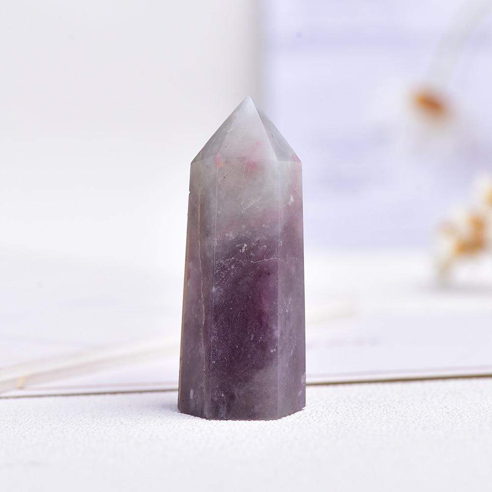 Plum Blossom Tourmaline Crystal Point