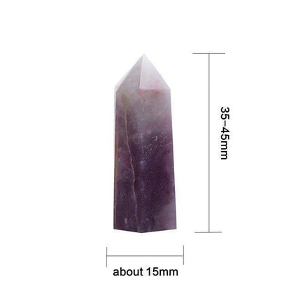 Plum Blossom Tourmaline Crystal Point