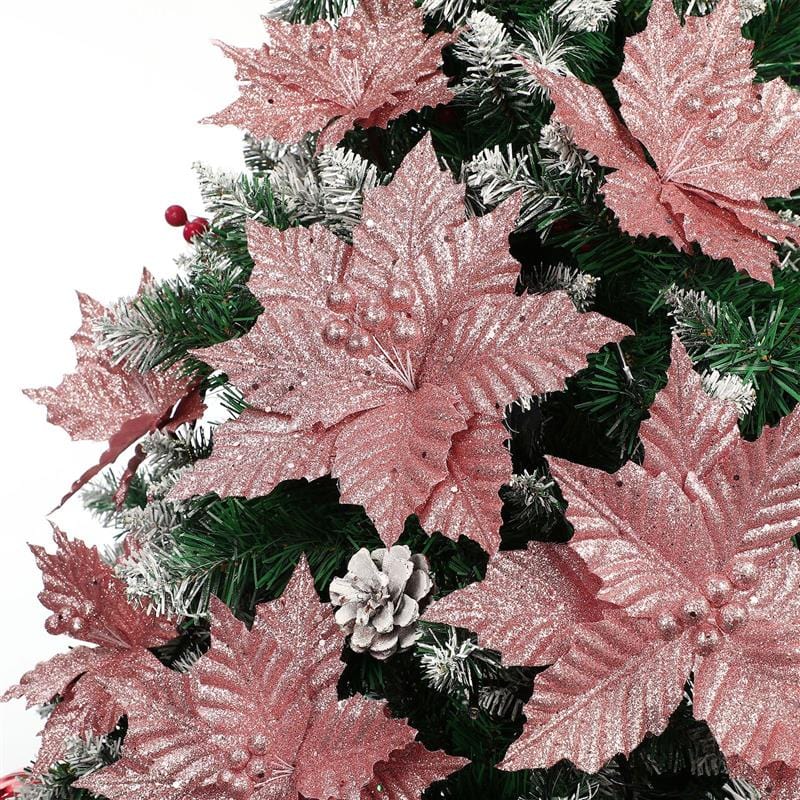 Poinsettia Flower Christmas Tree Decor