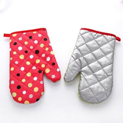 Polka Dot Oven Gloves