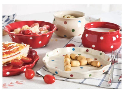 Polka Dot Snack Dishes