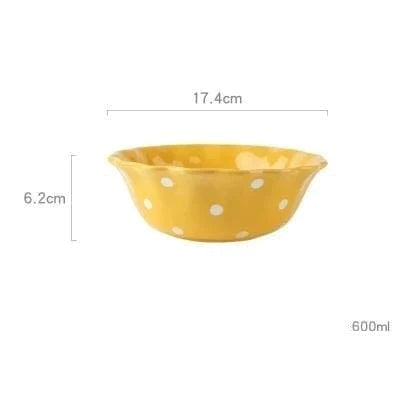 Polka Dot Snack Dishes