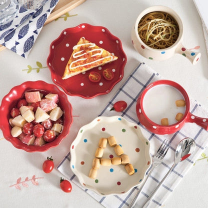 Polka Dot Snack Dishes