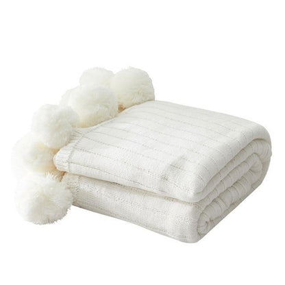 Pom Pom Throw Blanket Blankets & Throws