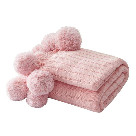 Pom Pom Throw Blanket Blankets & Throws