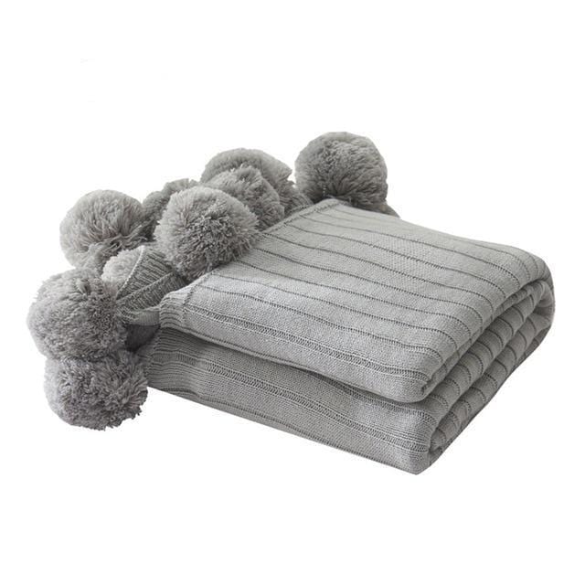 Pom Pom Throw Blanket Blankets & Throws