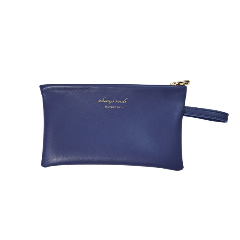 Borsa cosmetica portatile in pelle