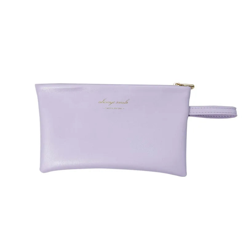 Borsa cosmetica portatile in pelle