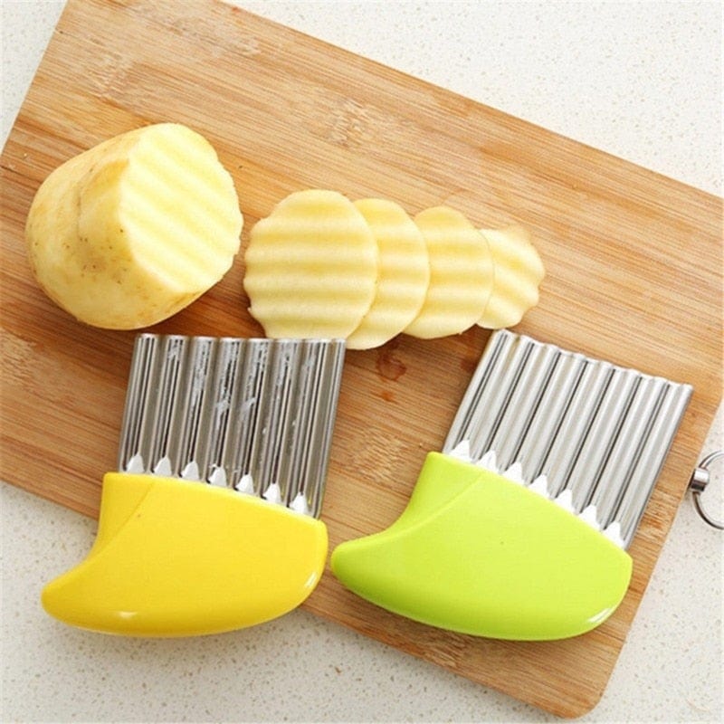 Potato Chips Crinkle Wavy Slicer