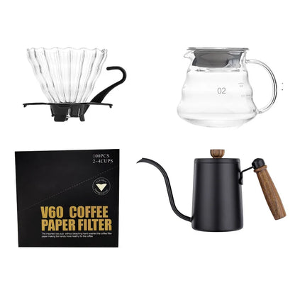 Tragbarer Pour-Over-Kaffeeanzug