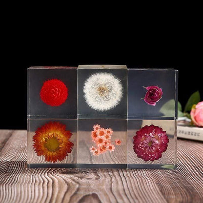 Preserved Flowers Crystal Glass