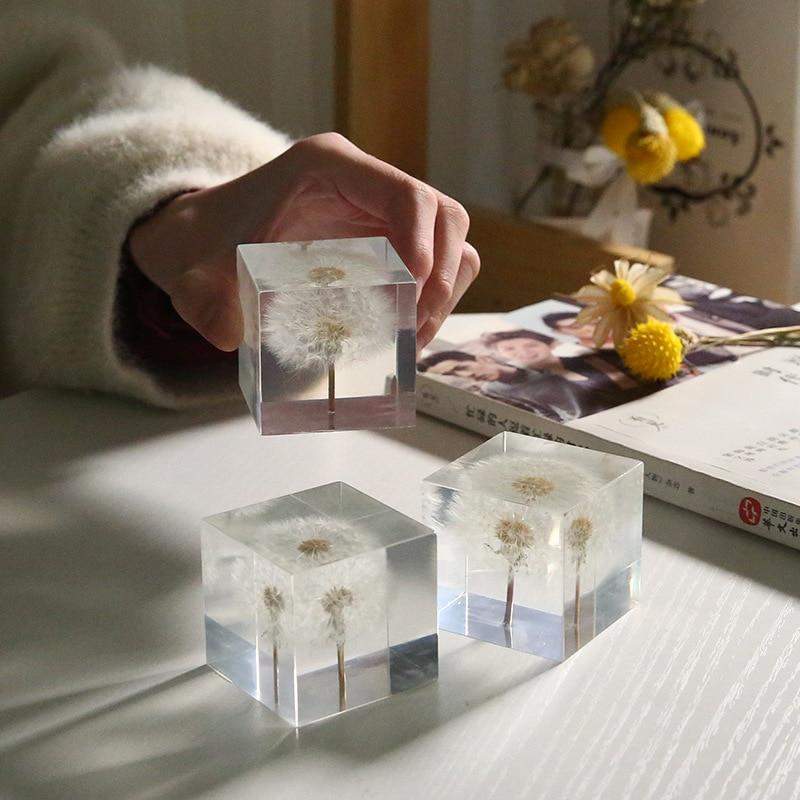 Preserved Flowers Crystal Glass