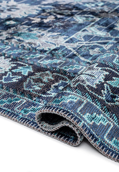 Prestige Dark Blue - Turquoise Rug