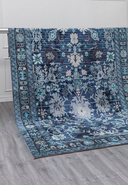 Prestige Dark Blue - Turquoise Rug