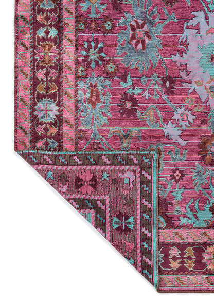 Prestige Dark Damson - Turquoise Rug