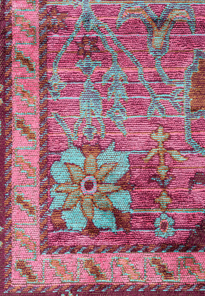 Prestige Dark Damson - Turquoise Rug