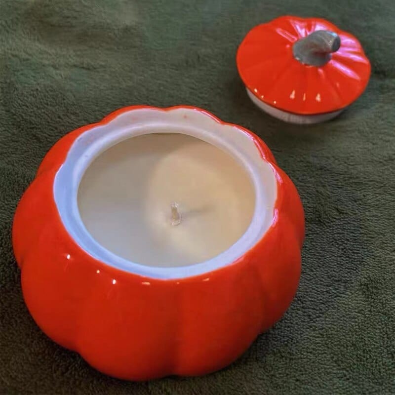 Pumpkin Ceramic Scented Candle