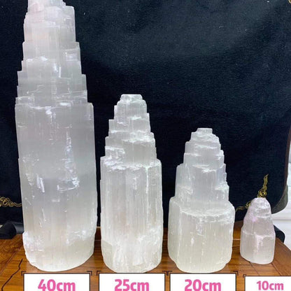 Quartz Crystal Selenite Lamp