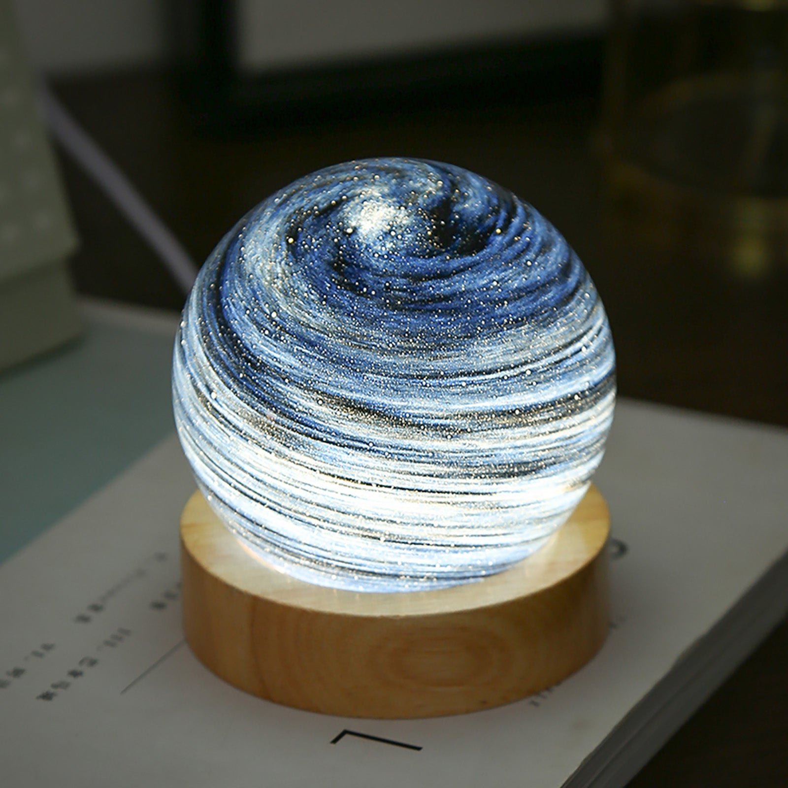 Crystal Ball Planet Night Light