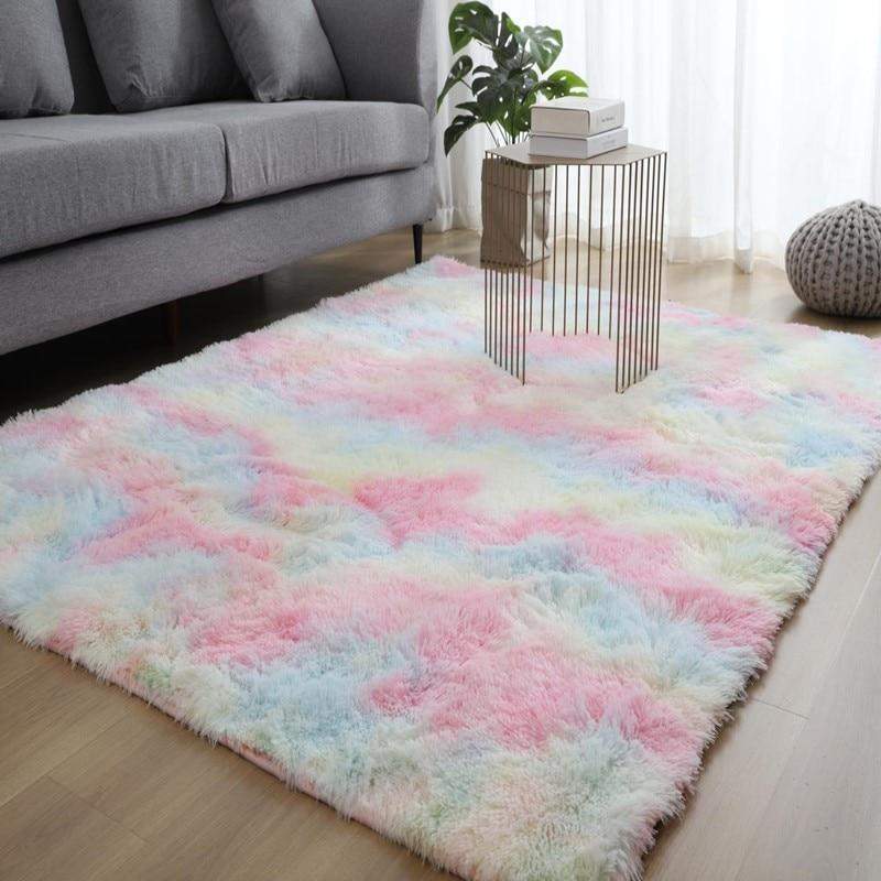 Rainbow Carpet Plush Rug Rugs