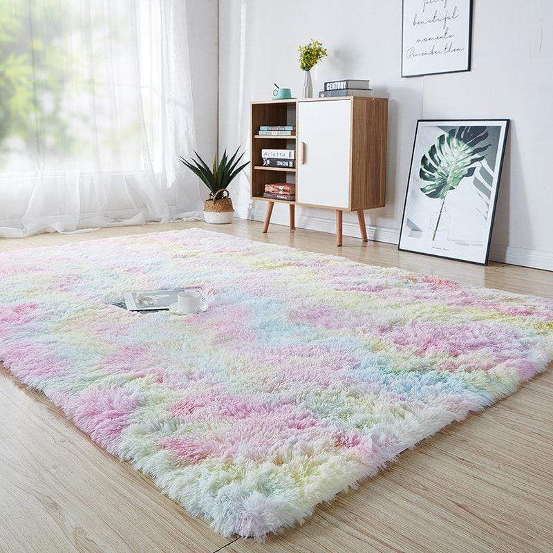 Rainbow Carpet Plush Rug Rugs