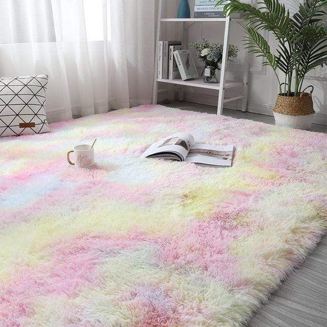 Rainbow Carpet Plush Rug Rugs