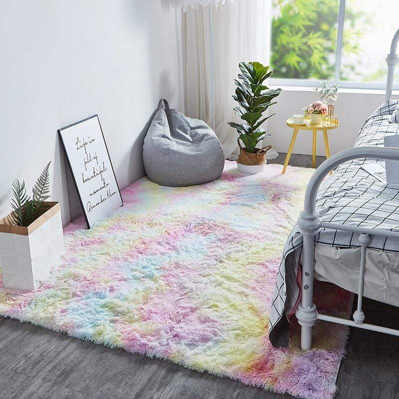 Rainbow Carpet Plush Rug Rugs