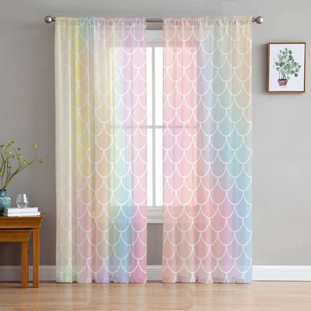 Rainbow Morning Glow Curtains