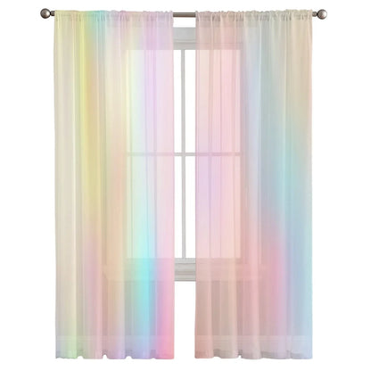 Rainbow Morning Glow Curtains