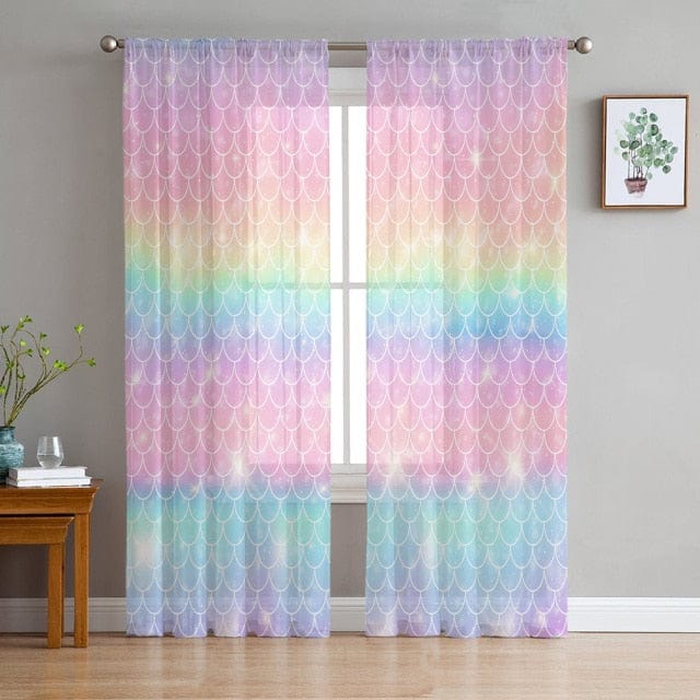 Rainbow Morning Glow Curtains