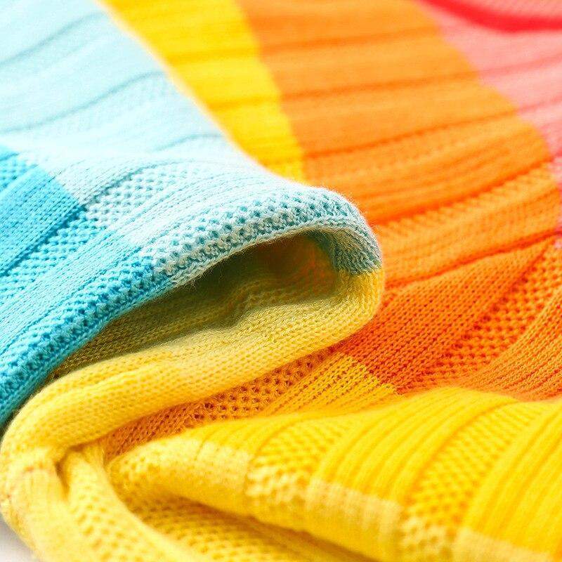 Rainbow Knitted Sweater Sweater