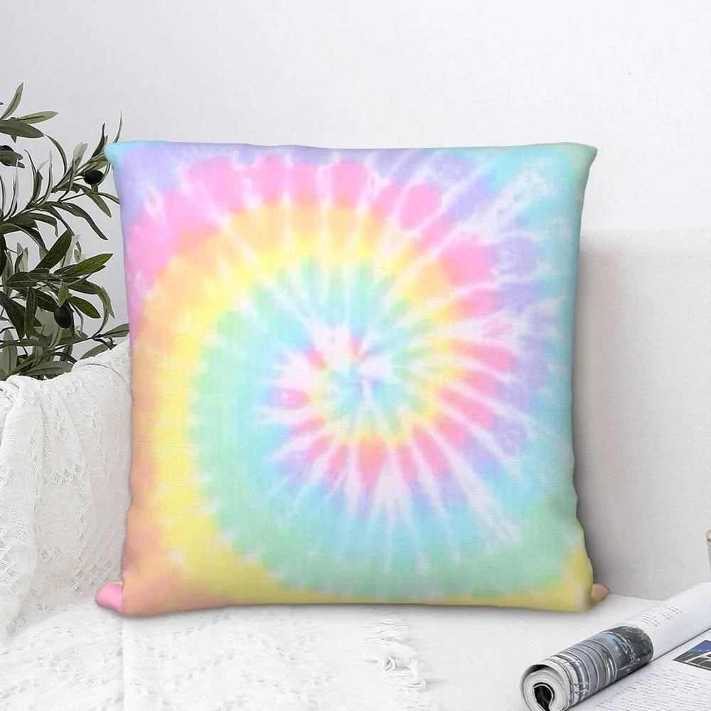 Rainbow Tie Dye Cushion Cover