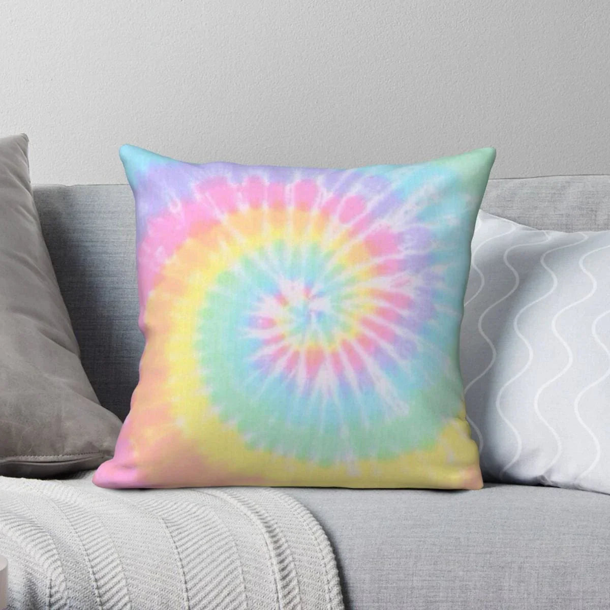 Rainbow Tie Dye Cushion Cover