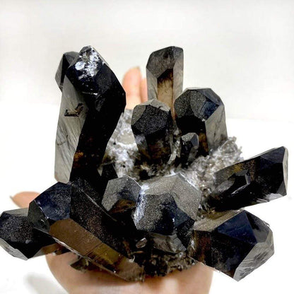 Rare Tibetan Ghost phantom Quartz Crystal Cluster