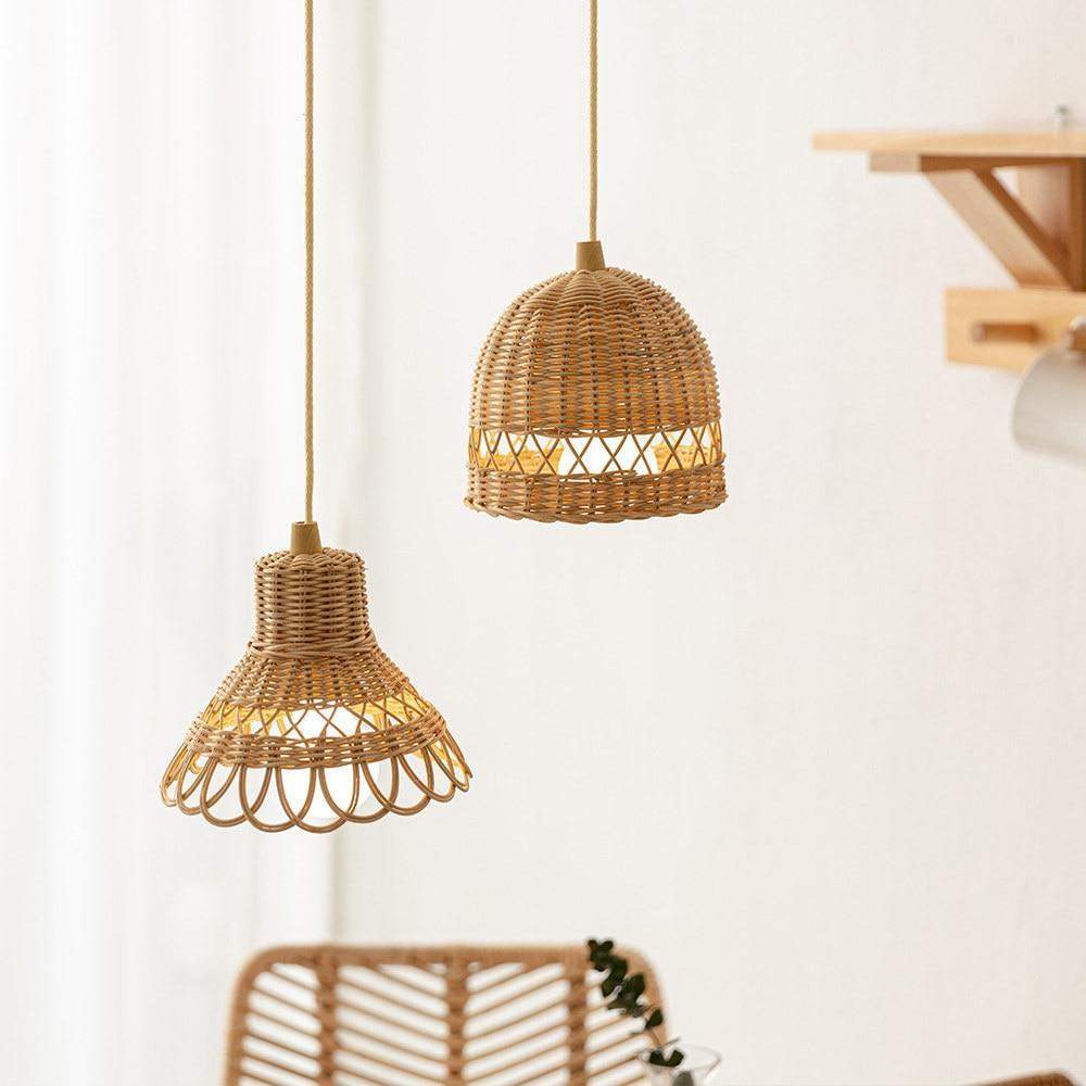 Rattan Ceiling Light Cover