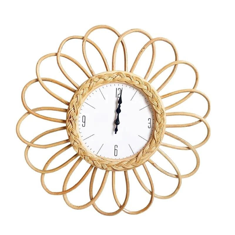 Rattan Handwoven Wall Clock