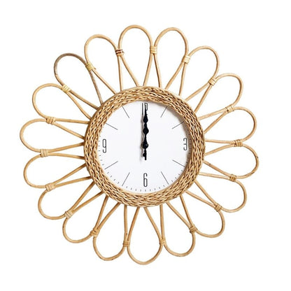 Rattan Handwoven Wall Clock