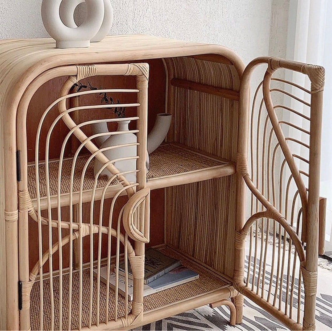 Rattan Mini Cabinet