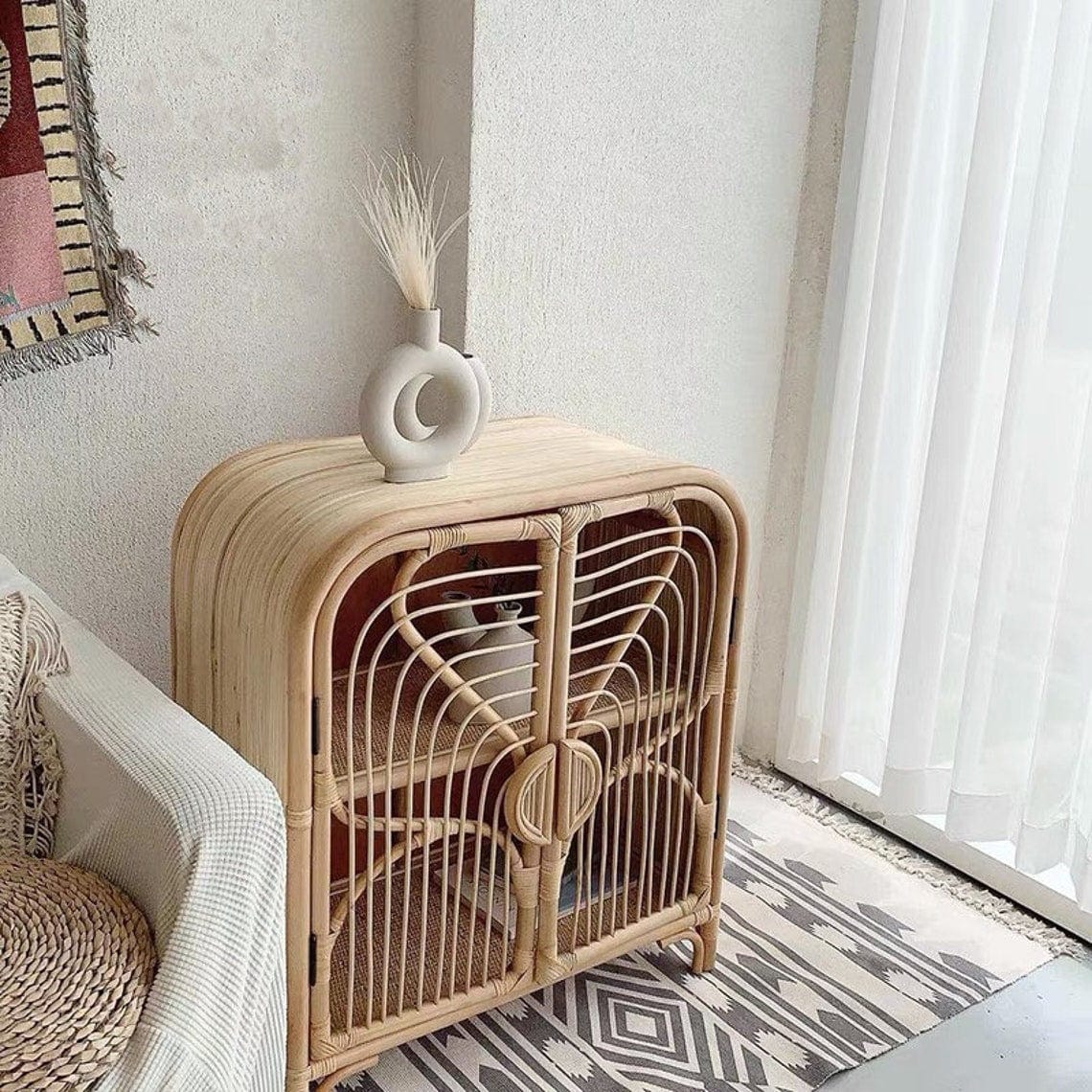 Rattan Mini Cabinet