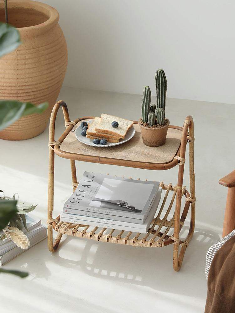 Rattan Side Table