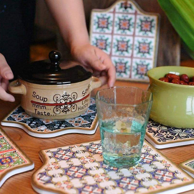 Retro Bohemian Floret Coasters