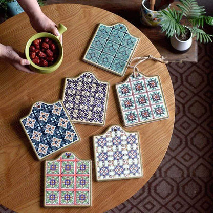 Retro Bohemian Floret Coasters