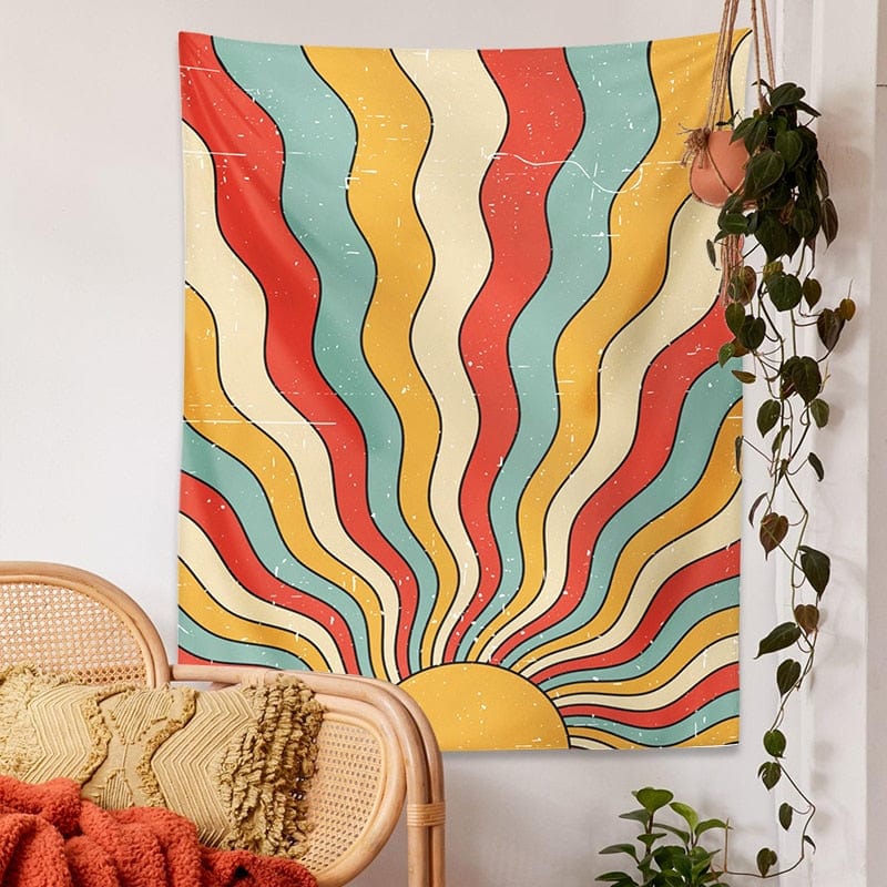 Retro Sunshine Tapestry