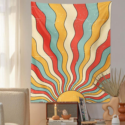 Retro Sunshine Tapestry