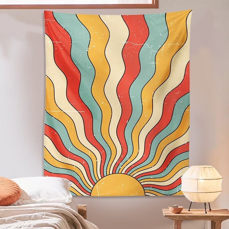 Retro Sunshine Tapestry